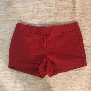 J. Crew Red Chino Shorts - Size 4
